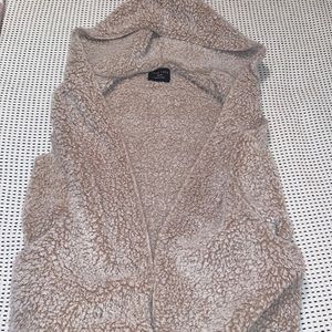 Sherpa hooded vest